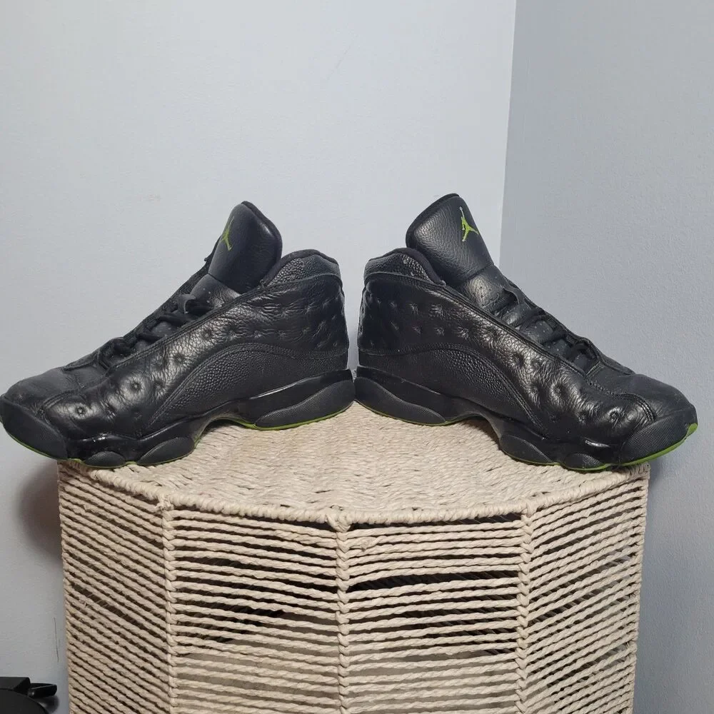 Jordan Air Jordan 13 Retro 2017 Black Altitude Green 414571-042 Men Size 9.5